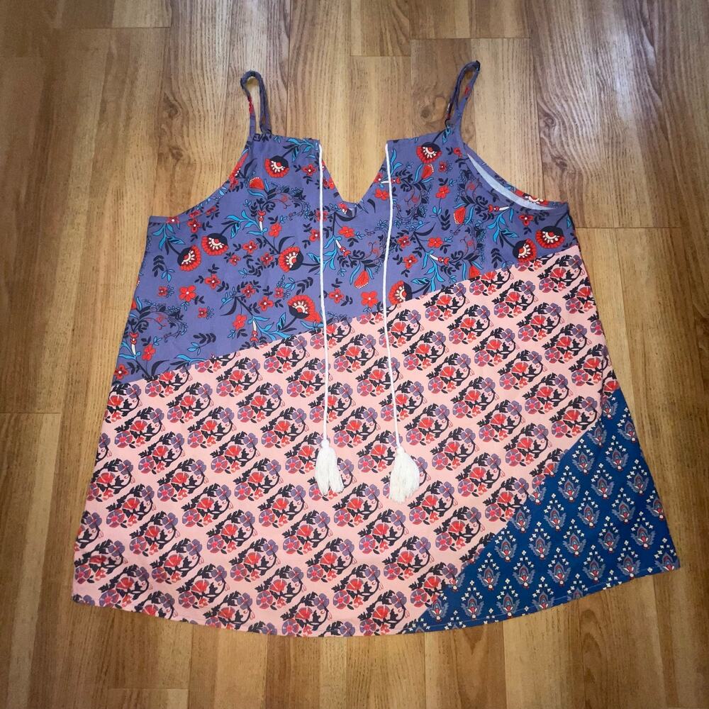 Bohemian Floral Tank Top Size 2XL